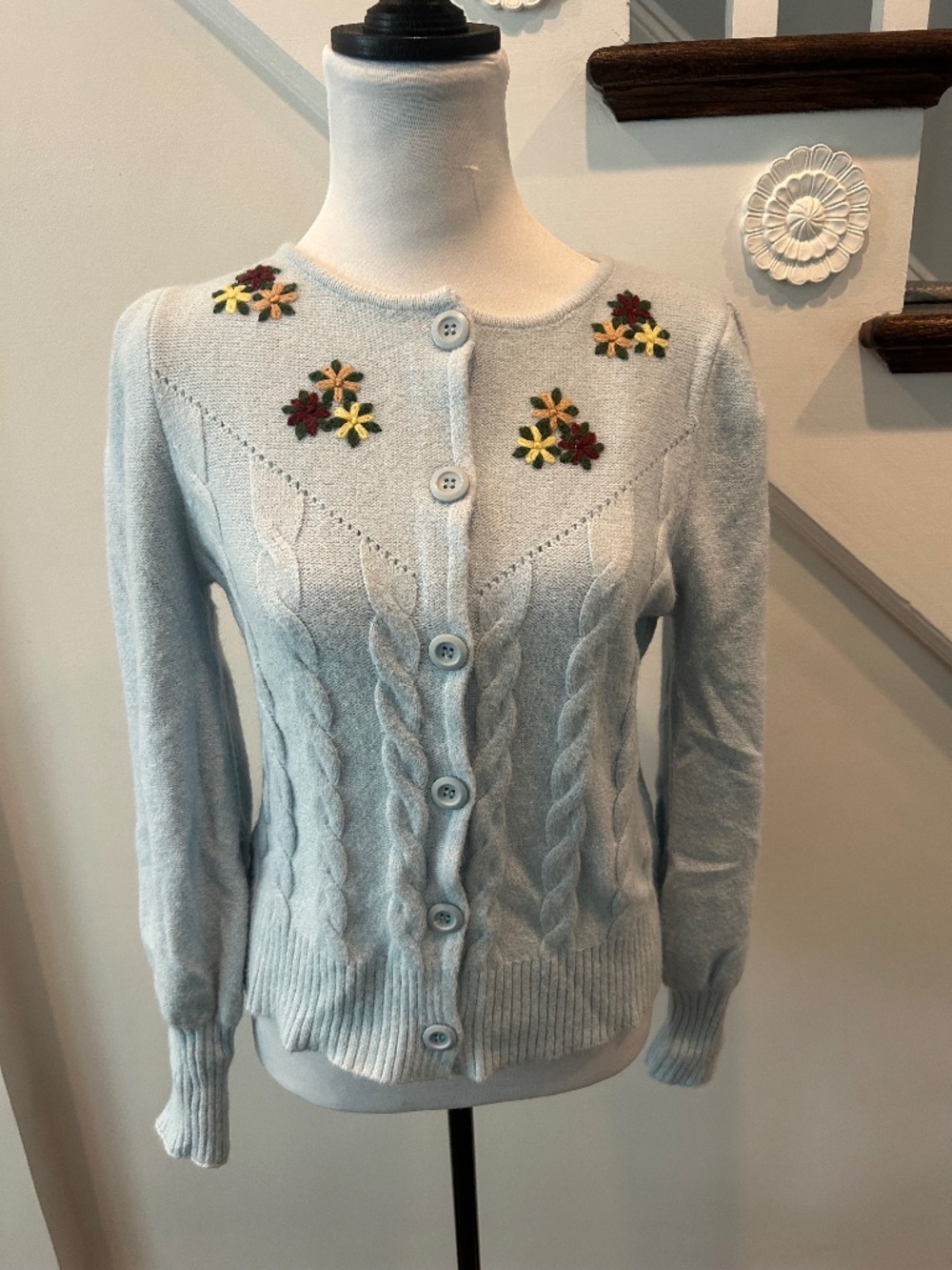 Cliché coquette princesscore cable knit cottagecore dainty cardigan sweater